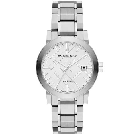 burberry 38mm stainless steel watch